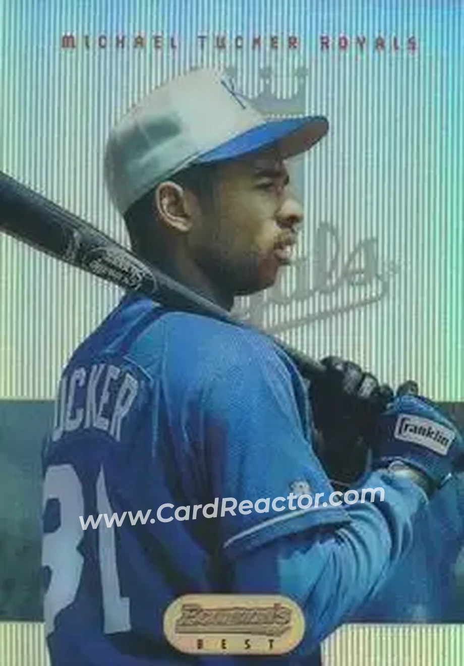 1995 Bowman's Best - Refractors #90 - Michael Tucker - Kansas City Royals - Front