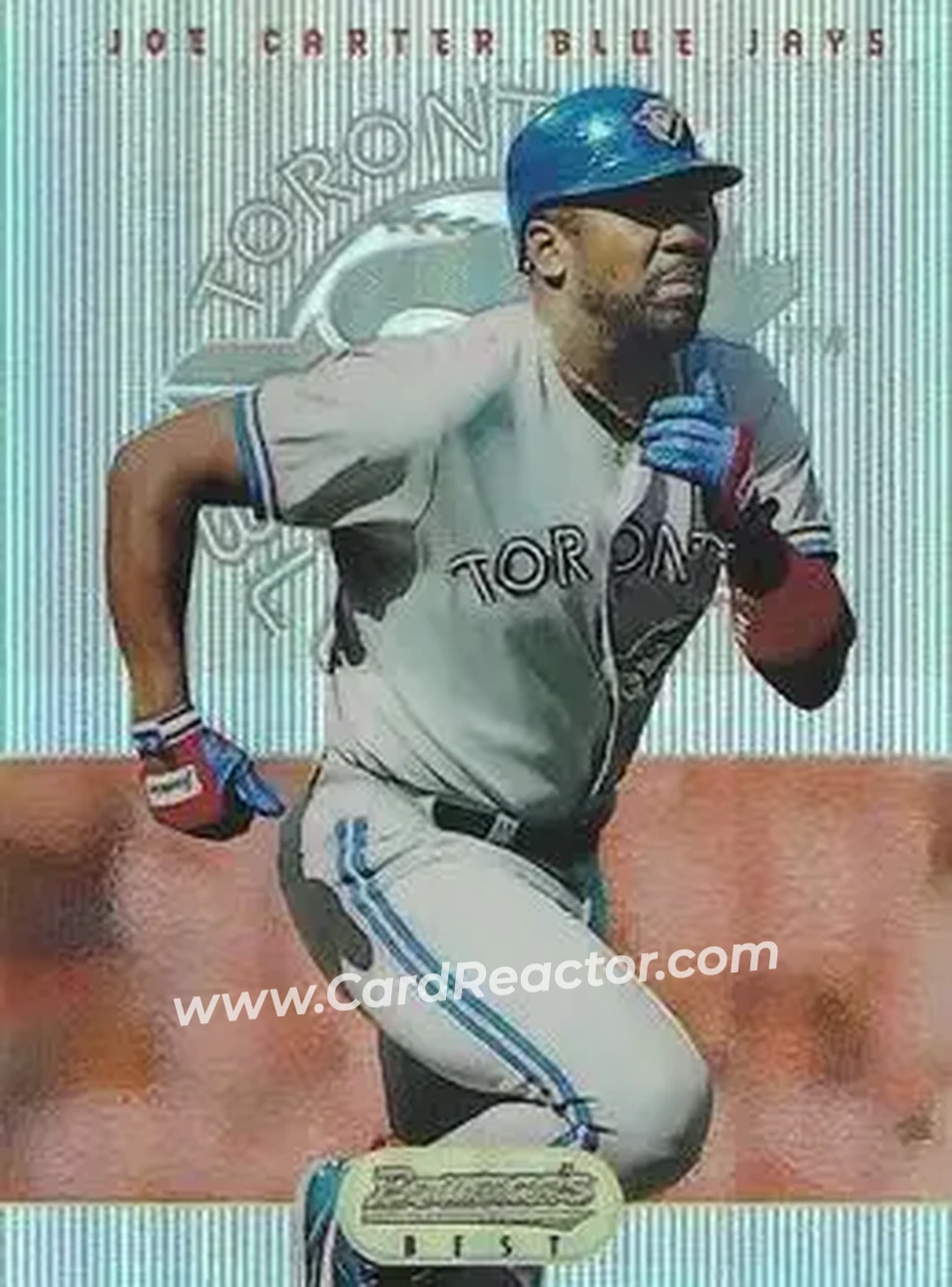 1995 Bowman's Best - Refractors #2 - Joe Carter - Toronto Blue Jays - Front