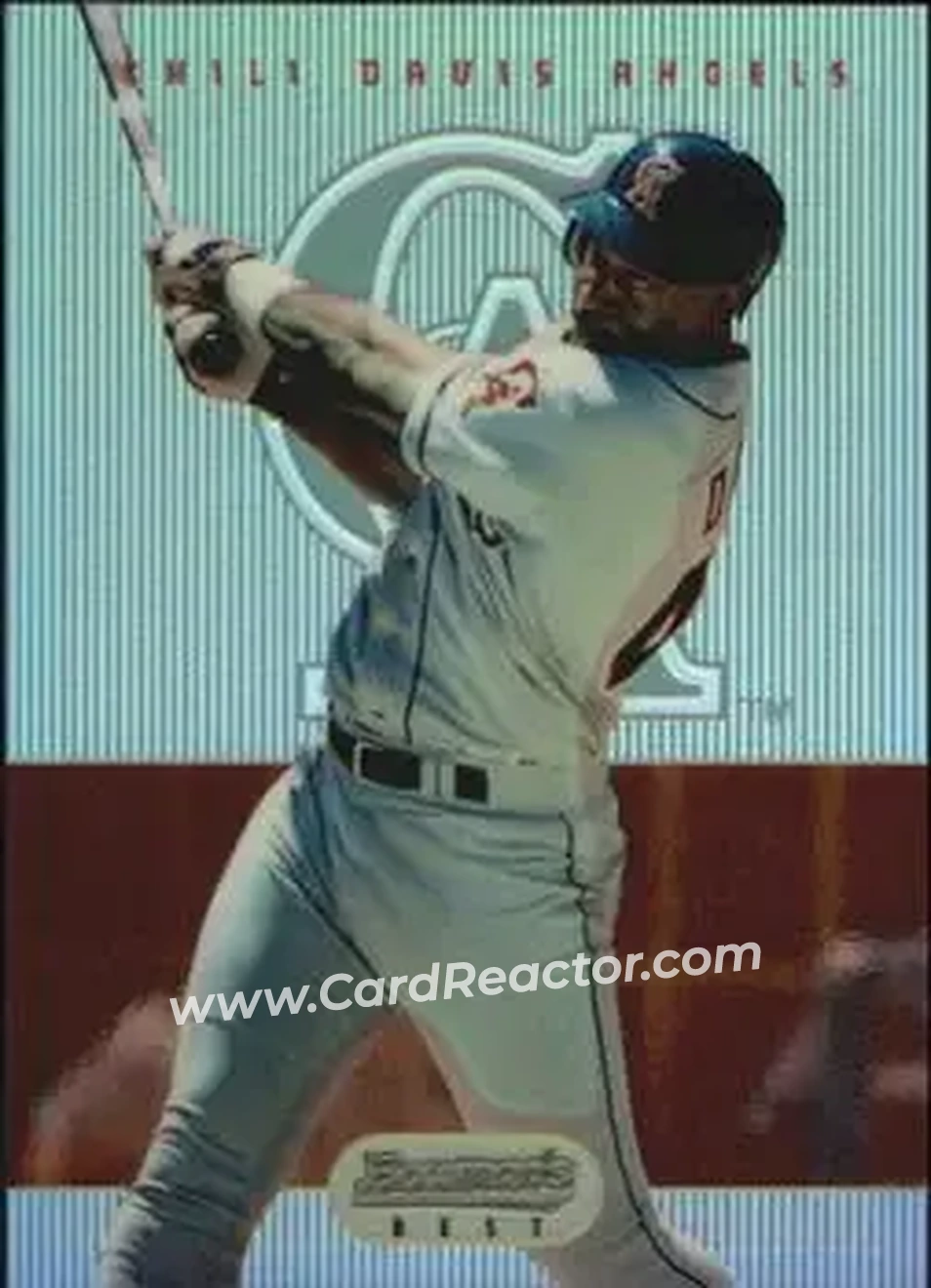 1995 Bowman's Best - Refractors #3 - Chili Davis - California Angels - Front