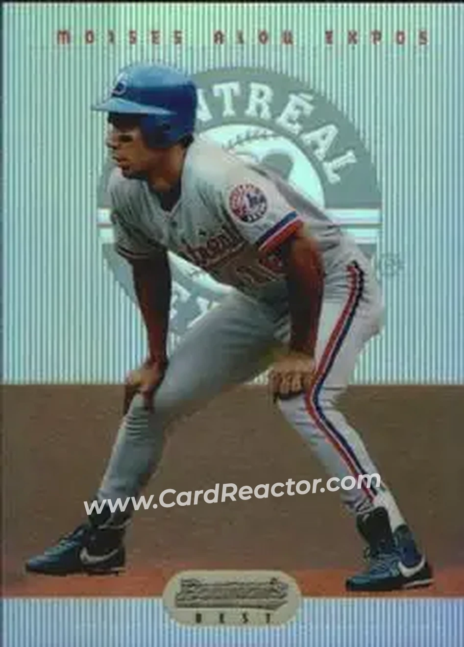1995 Bowman's Best - Refractors #4 - Moises Alou - Montreal Expos - Front