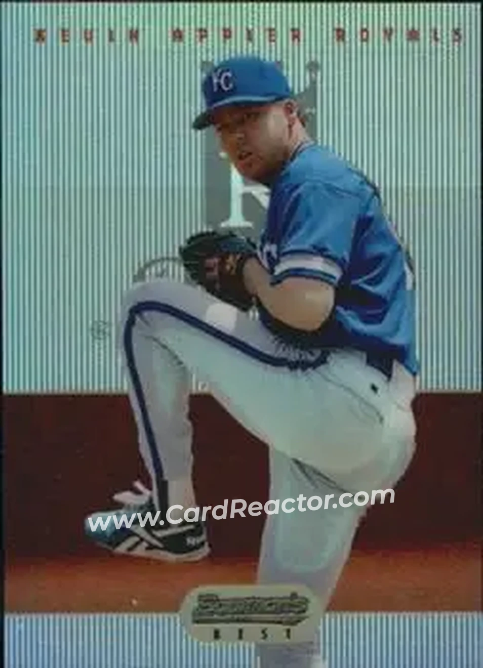 1995 Bowman's Best - Refractors #6 - Kevin Appier - Kansas City Royals - Front