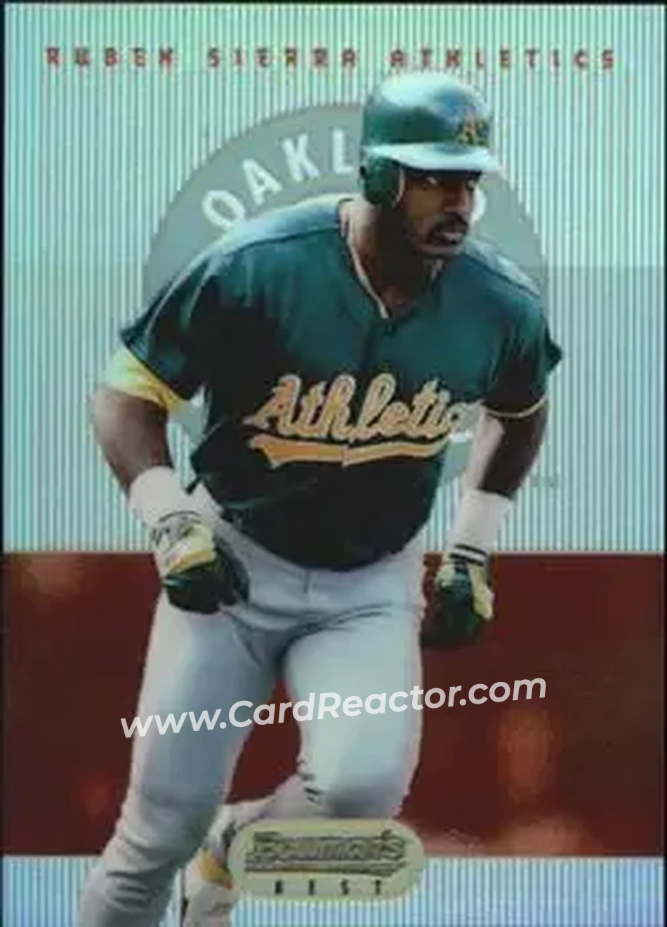 1995 Bowman's Best - Refractors #8 - Ruben Sierra - Oakland Athletics - Front