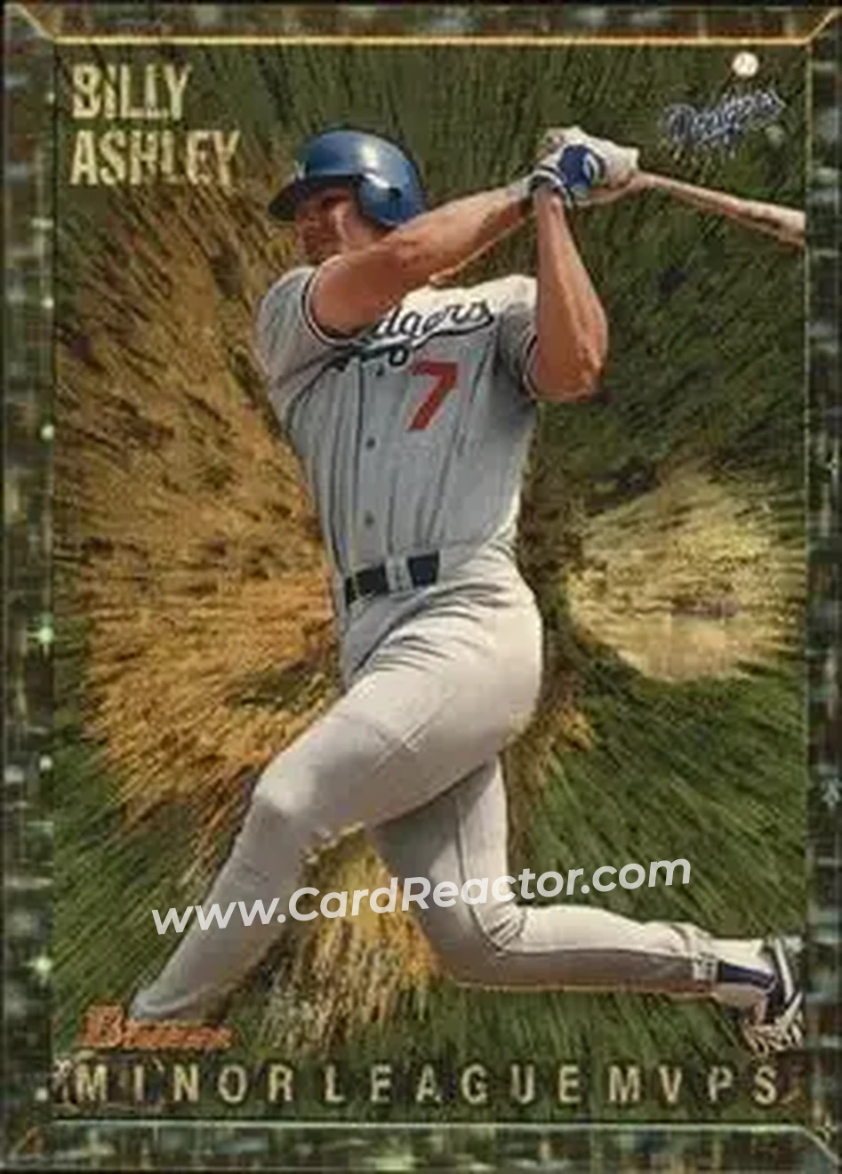 1995 Bowman - Gold Foil #223 - Billy Ashley - Los Angeles Dodgers - Front