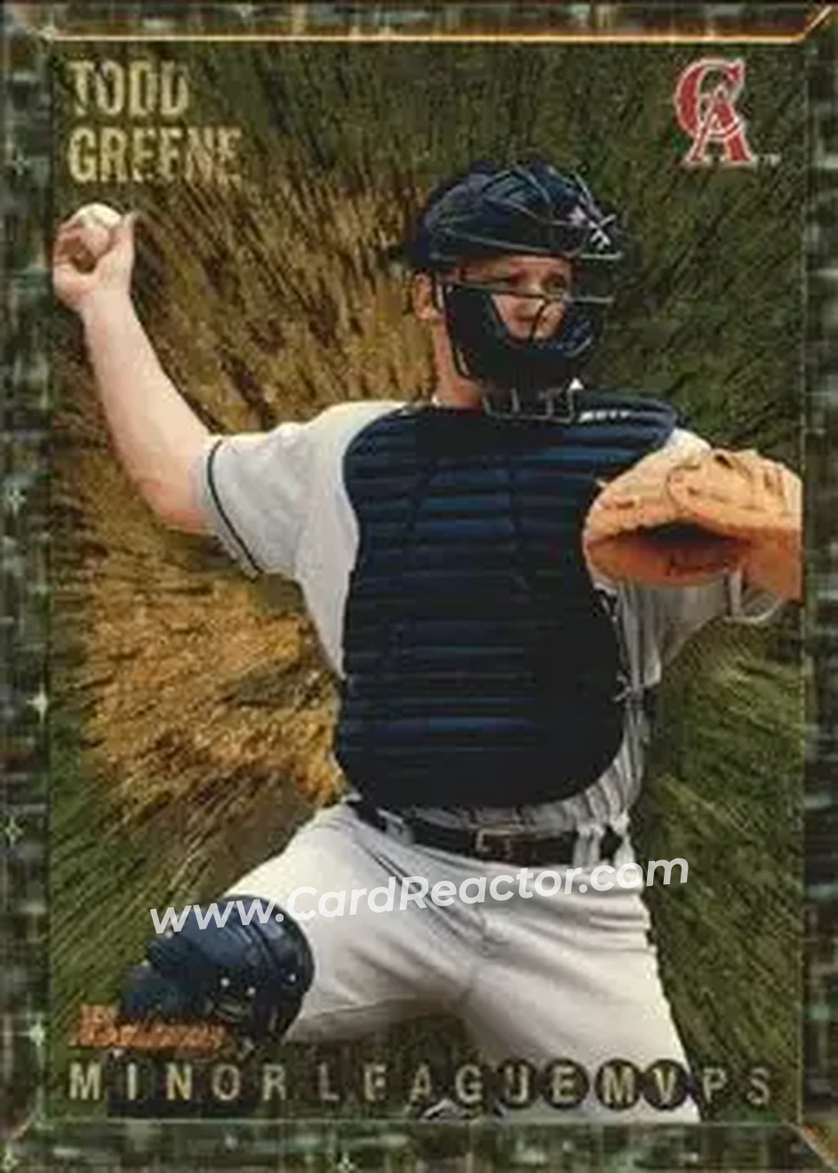 1995 Bowman - Gold Foil #227 - Todd Greene - California Angels - Front