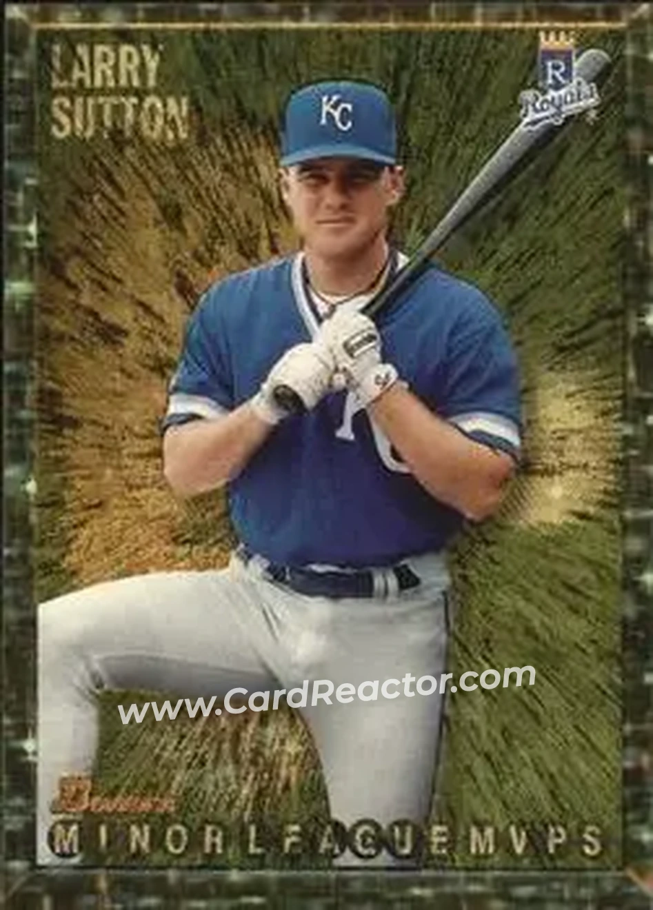 1995 Bowman - Gold Foil #228 - Larry Sutton - Kansas City Royals - Front