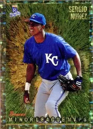 1995 Bowman - Gold Foil #235 - Sergio Nunez - Kansas City Royals