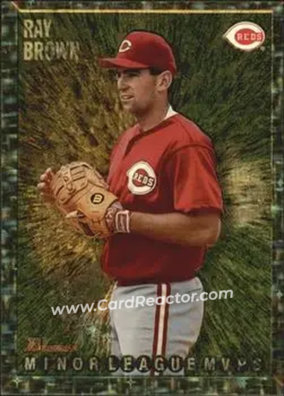 1995 Bowman - Gold Foil #236 - Ray Brown - Cincinnati Reds - Front
