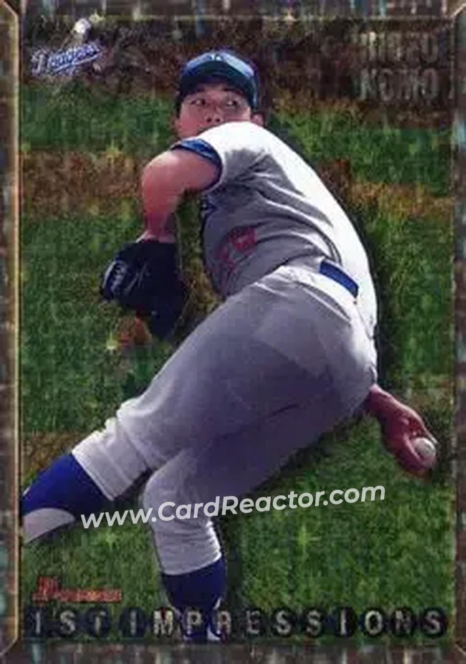 1995 Bowman - Gold Foil #238 - Hideo Nomo - Los Angeles Dodgers - Front