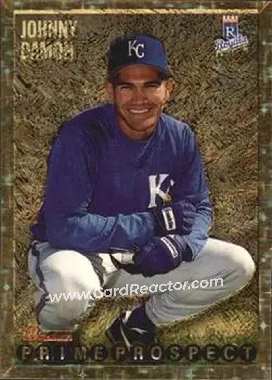 1995 Bowman - Gold Foil #254 - Johnny Damon - Kansas City Royals