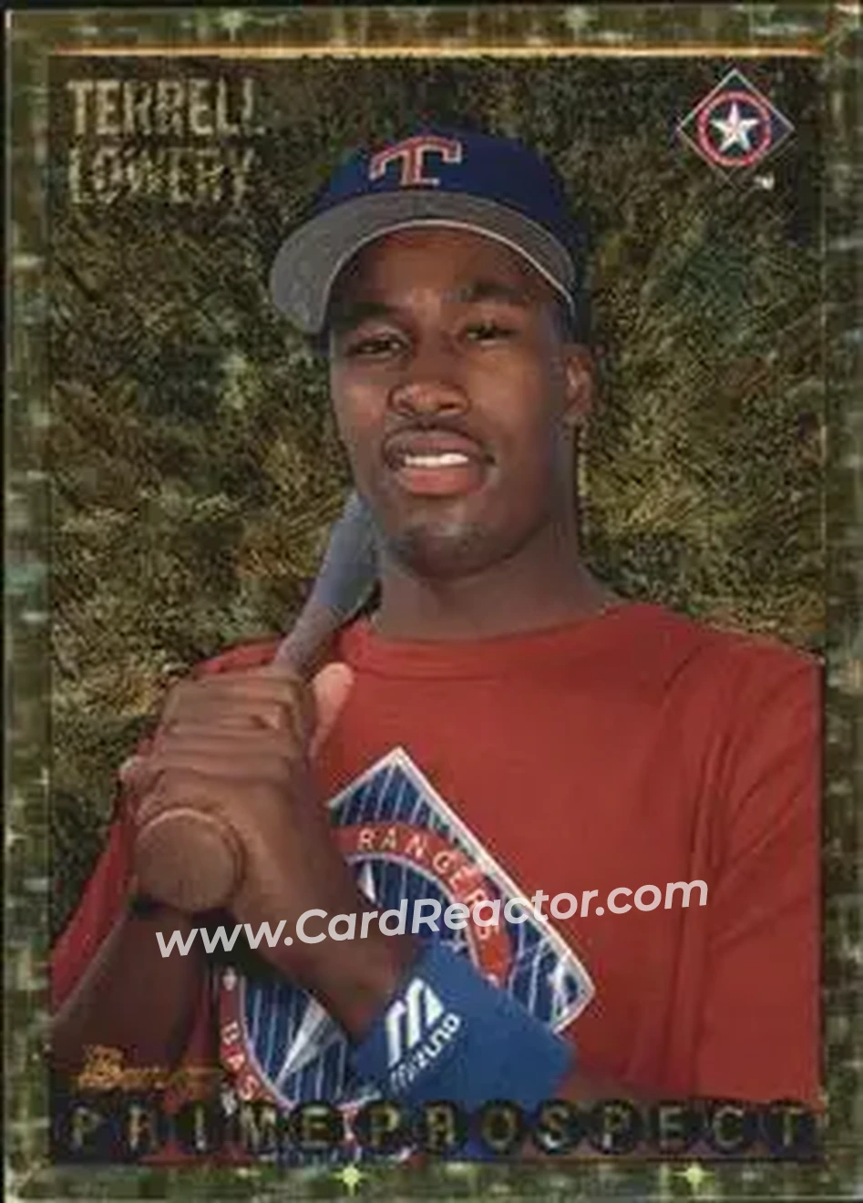 1995 Bowman - Gold Foil #260 - Terrell Lowery - Texas Rangers - Front