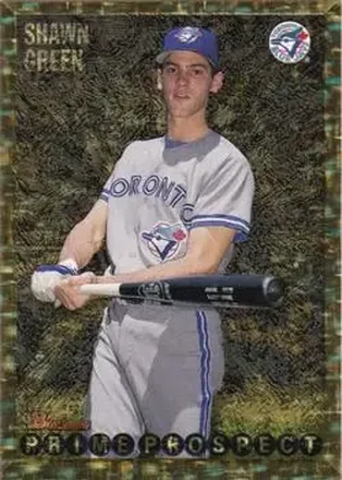 1995 Bowman - Gold Foil #261 - Shawn Green - Toronto Blue Jays 1995 Bowman - Gold Foil #261 - Shawn Green - Toronto Blue Jays