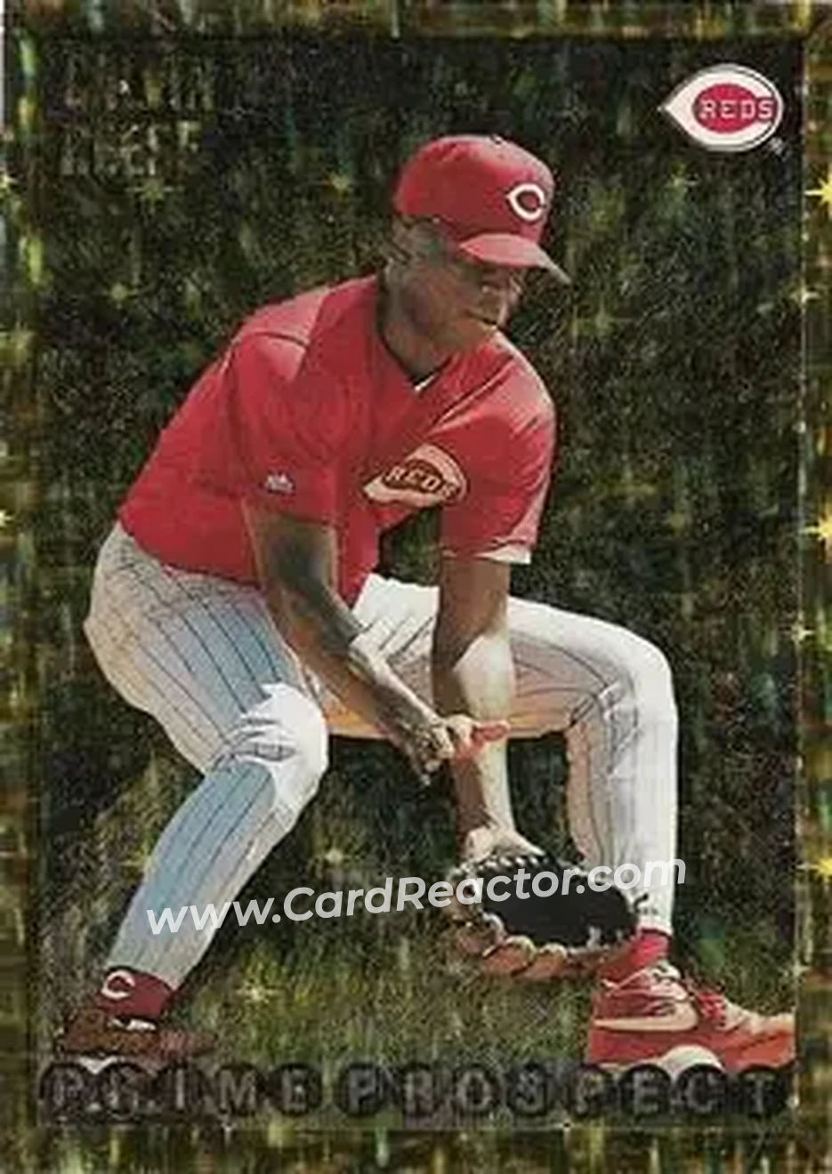 1995 Bowman - Gold Foil #264 - Calvin Reese - Cincinnati Reds - Front
