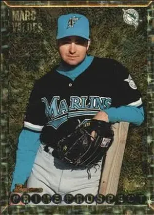 1995 Bowman - Gold Foil #266 - Marc Valdes - Florida Marlins