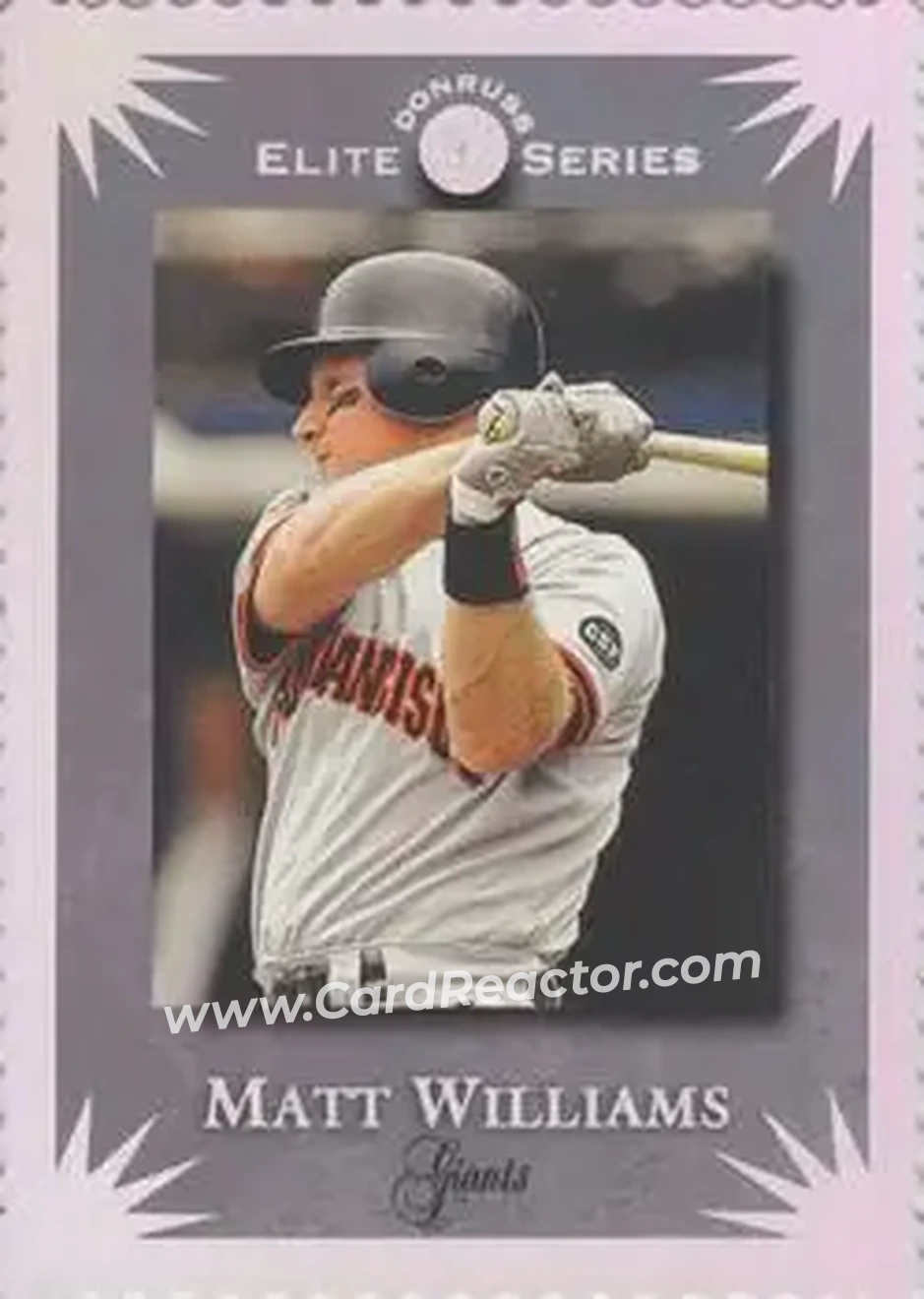 1995 Donruss - Elite Series #53 - Matt Williams - San Francisco Giants - Front