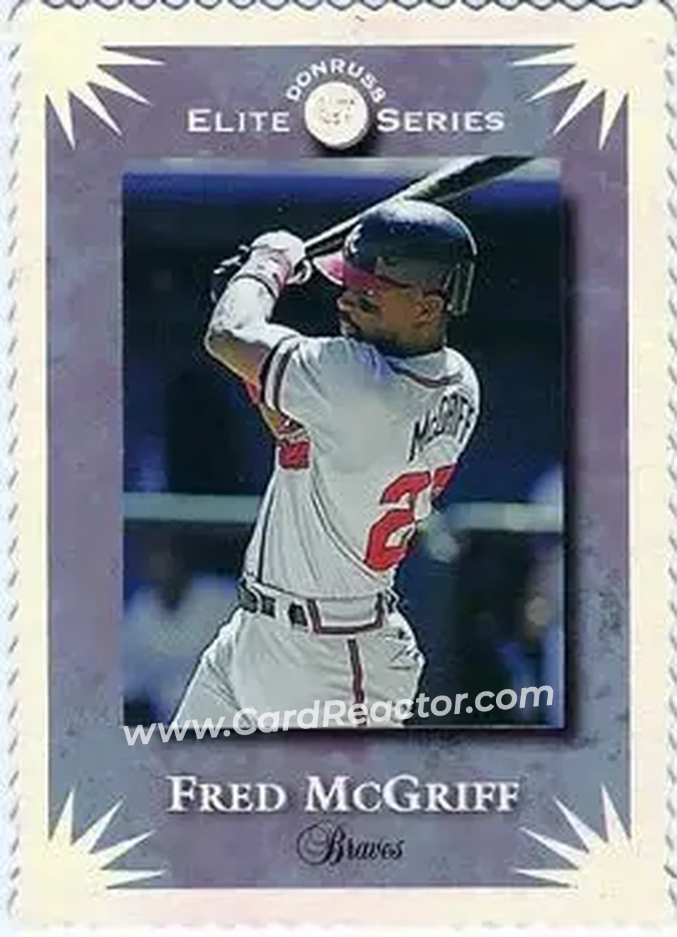 1995 Donruss - Elite Series #58 - Fred McGriff - Atlanta Braves - Front