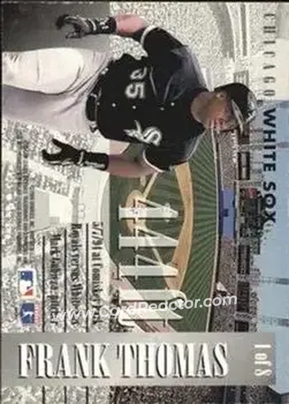 1995 Donruss - Long Ball Leaders #1 - Frank Thomas - Chicago White Sox - Back