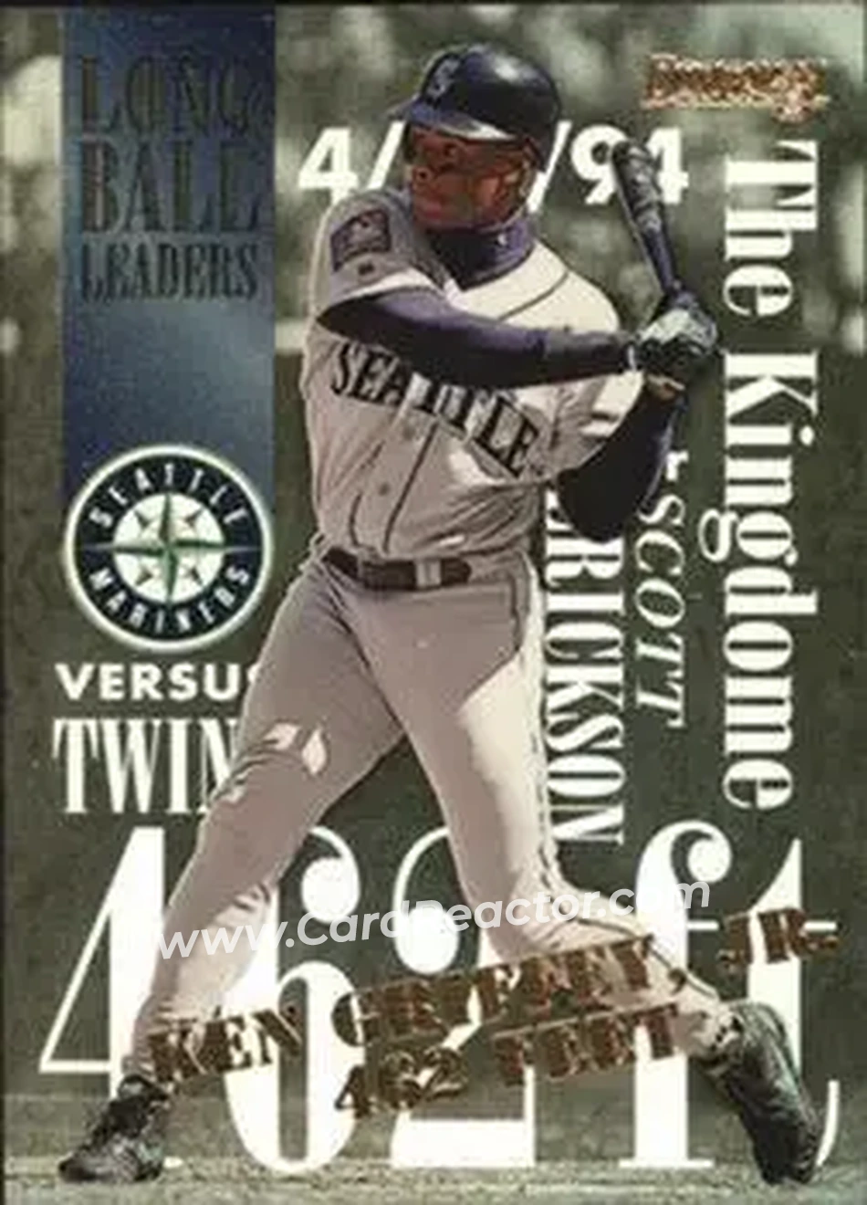 1995 Donruss - Long Ball Leaders #3 - Ken Griffey Jr. - Seattle Mariners - Front