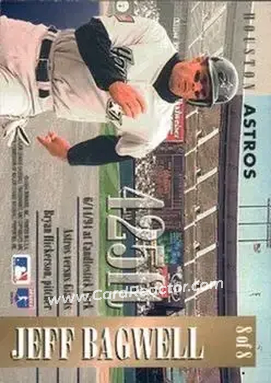 1995 Donruss - Long Ball Leaders #8 - Jeff Bagwell - Houston Astros - Back