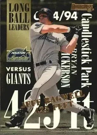 1995 Donruss - Long Ball Leaders #8 - Jeff Bagwell - Houston Astros