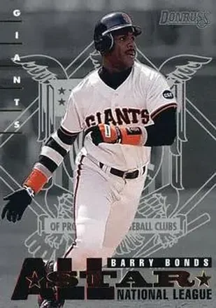 1995 Donruss - All Stars #NL-7 - Barry Bonds - San Francisco Giants 1995 Donruss - All Stars #NL-7 - Barry Bonds - San Francisco Giants