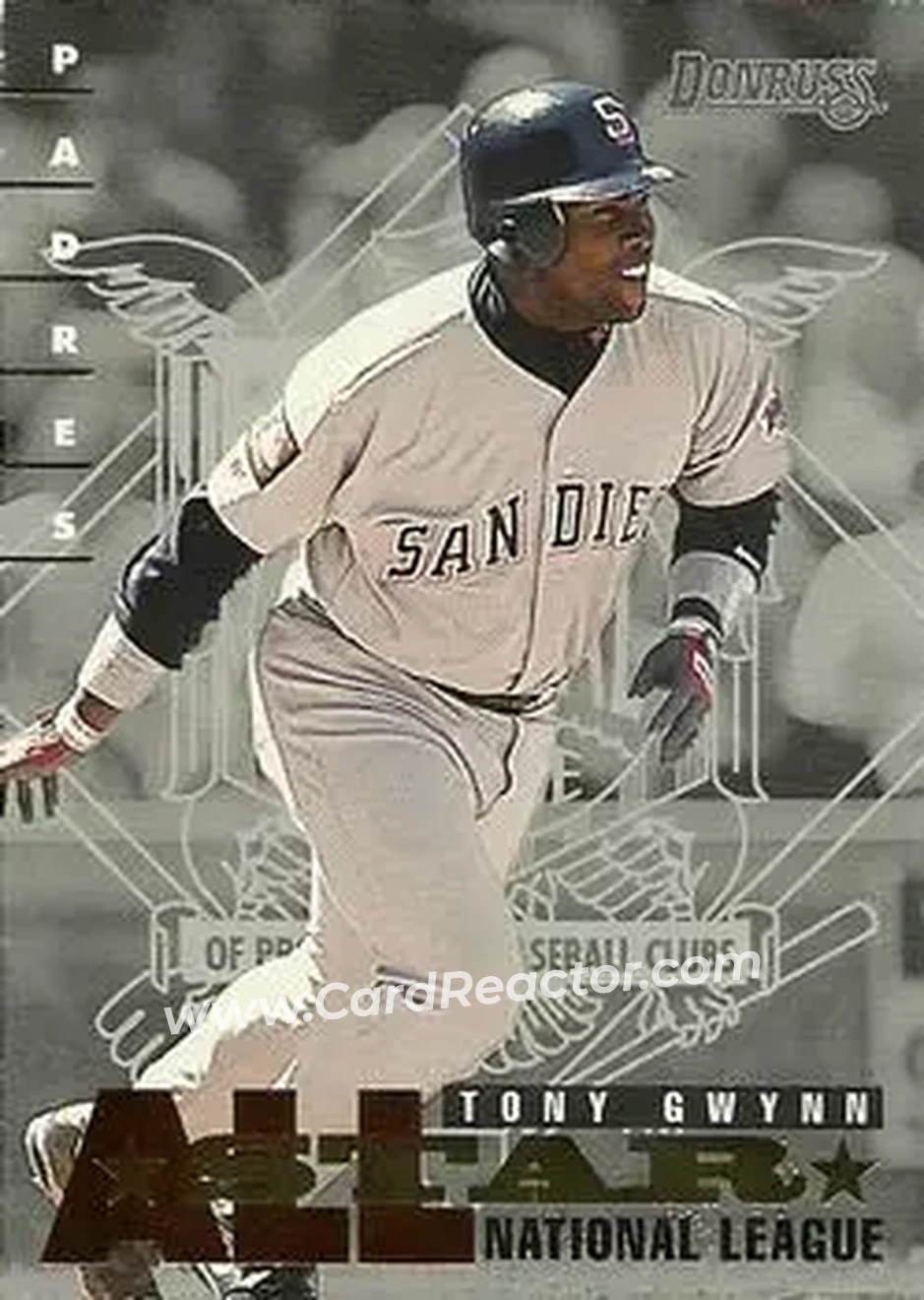 1995 Donruss - All Stars #NL-8 - Tony Gwynn - San Diego Padres - Front