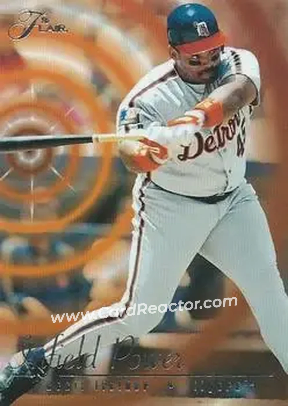 1995 Flair - Infield Power #3 - Cecil Fielder - Detroit Tigers - Front