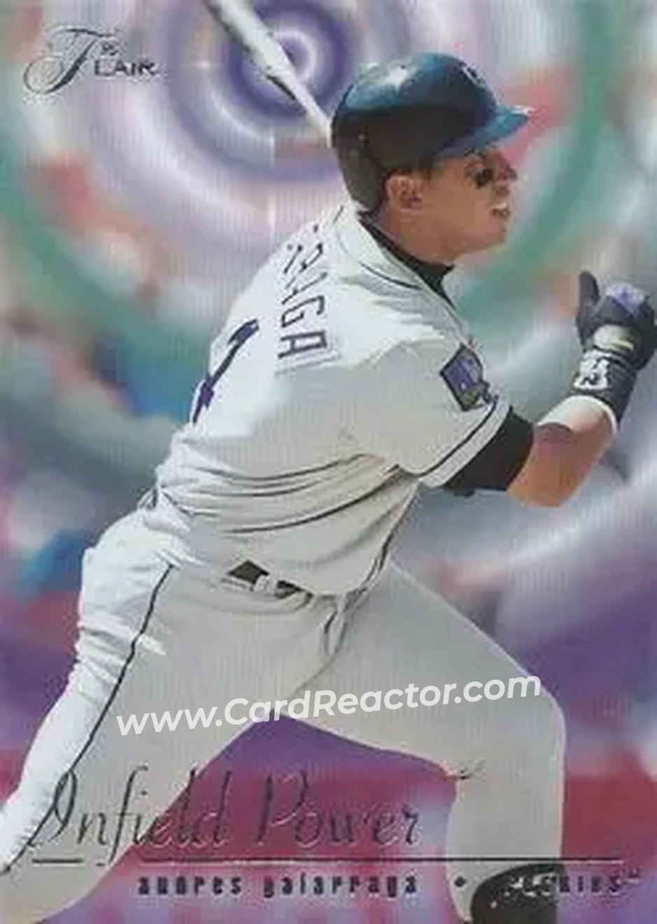 1995 Flair - Infield Power #4 - Andres Galarraga - Colorado Rockies - Front