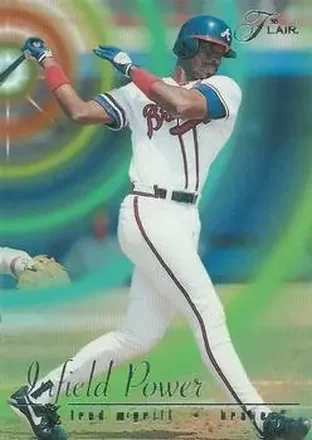 1995 Flair - Infield Power #5 - Fred McGriff - Atlanta Braves