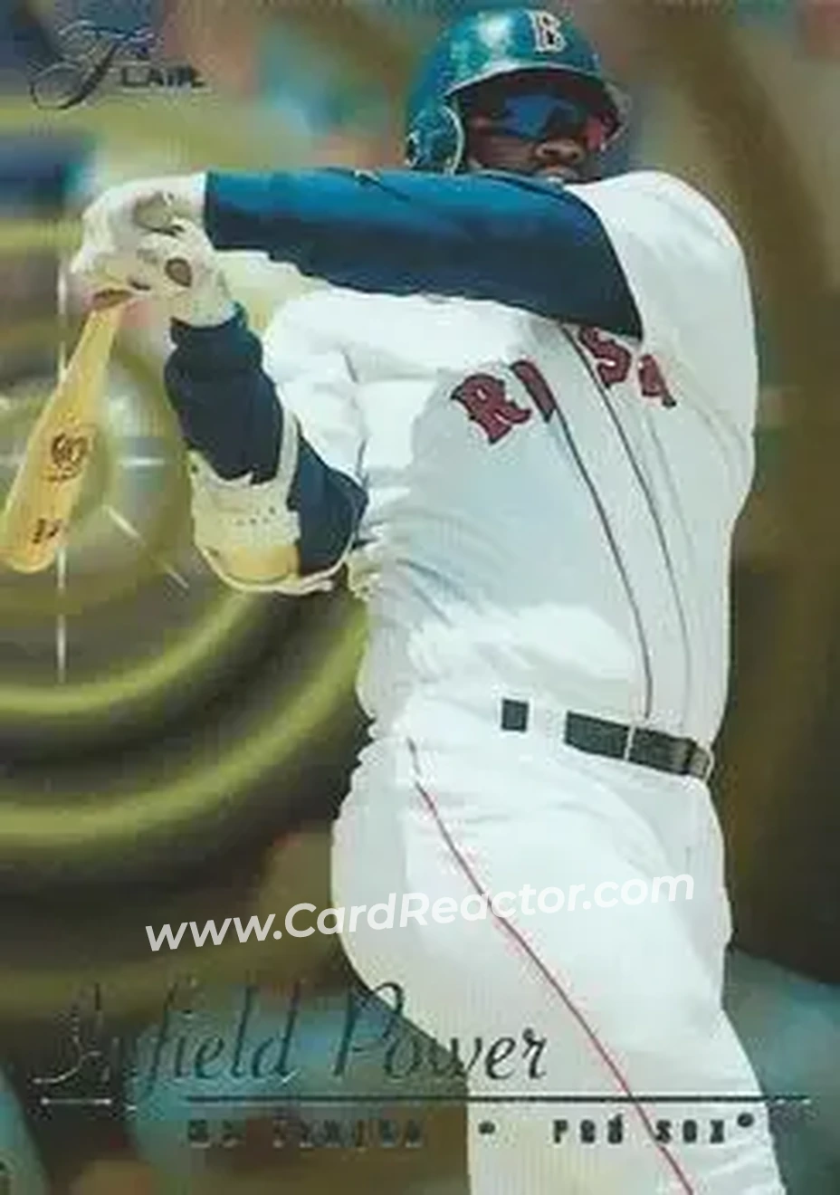 1995 Flair - Infield Power #9 - Mo Vaughn - Boston Red Sox - Front