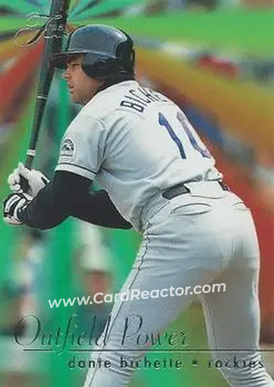 1995 Flair - Outfield Power #2 - Dante Bichette - Colorado Rockies - Front