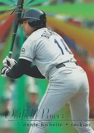 1995 Flair - Outfield Power #2 - Dante Bichette - Colorado Rockies 1995 Flair - Outfield Power #2 - Dante Bichette - Colorado Rockies