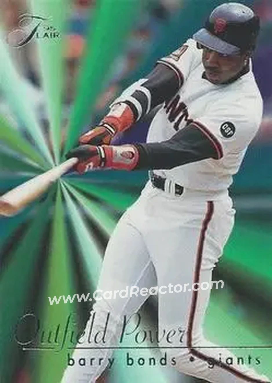 1995 Flair - Outfield Power #3 - Barry Bonds - San Francisco Giants - Front