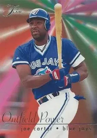 1995 Flair - Outfield Power #5 - Joe Carter - Toronto Blue Jays