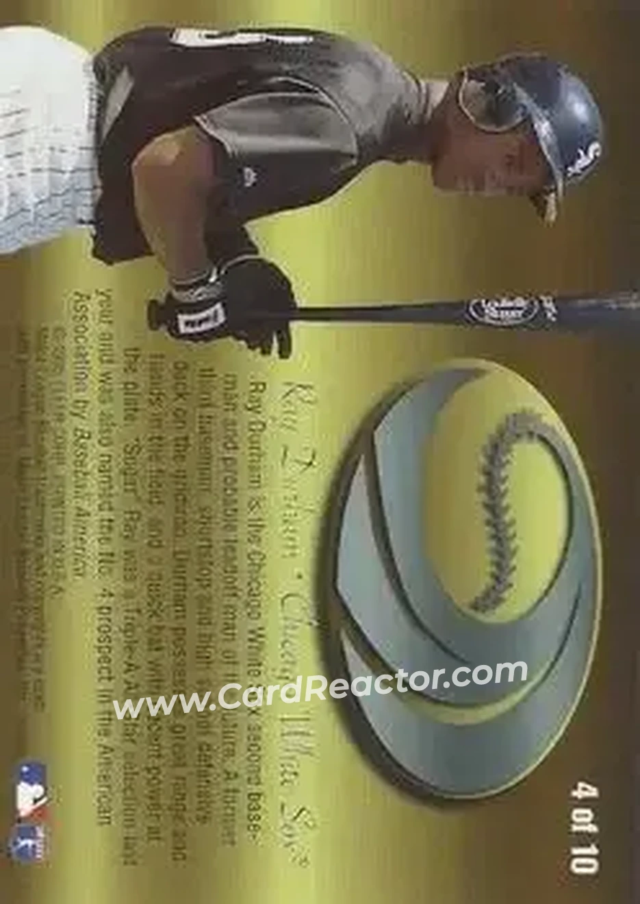 1995 Flair - Wave of the Future #4 - Ray Durham - Chicago White Sox - Back