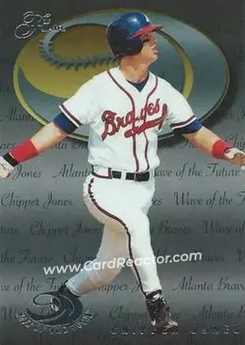 1995 Flair - Wave of the Future #9 - Chipper Jones - Atlanta Braves - Front