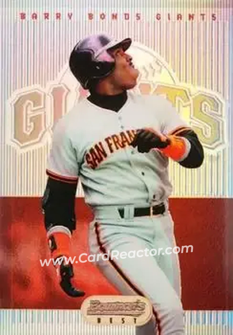 1995 Bowman's Best - Refractors #13 - Barry Bonds - San Francisco Giants - Front 1995 Bowman's Best - Refractors #13 - Barry Bonds - San Francisco Giants - Front