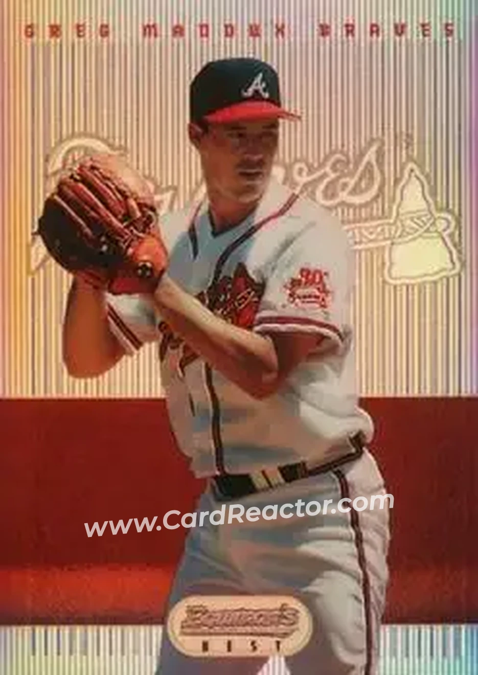 1995 Bowman's Best - Refractors #15 - Greg Maddux - Atlanta Braves - Front