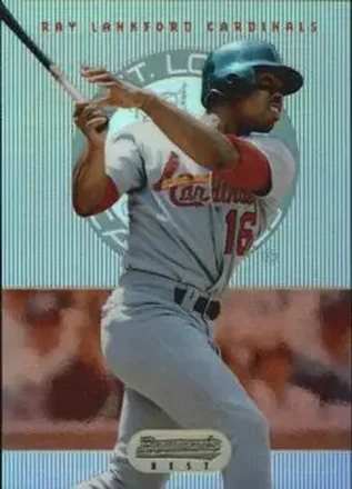 1995 Bowman's Best - Refractors #18 - Ray Lankford - St. Louis Cardinals