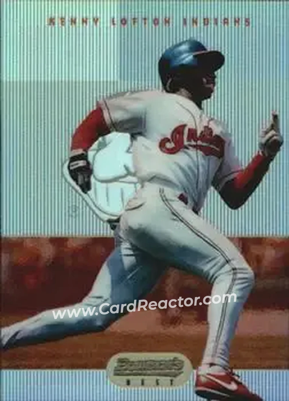 1995 Bowman's Best - Refractors #20 - Kenny Lofton - Cleveland Indians - Front 1995 Bowman's Best - Refractors #20 - Kenny Lofton - Cleveland Indians - Front