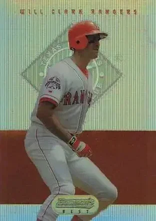 1995 Bowman's Best - Refractors #22 - Will Clark - Texas Rangers