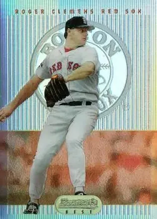 1995 Bowman's Best - Refractors #23 - Roger Clemens - Boston Red Sox