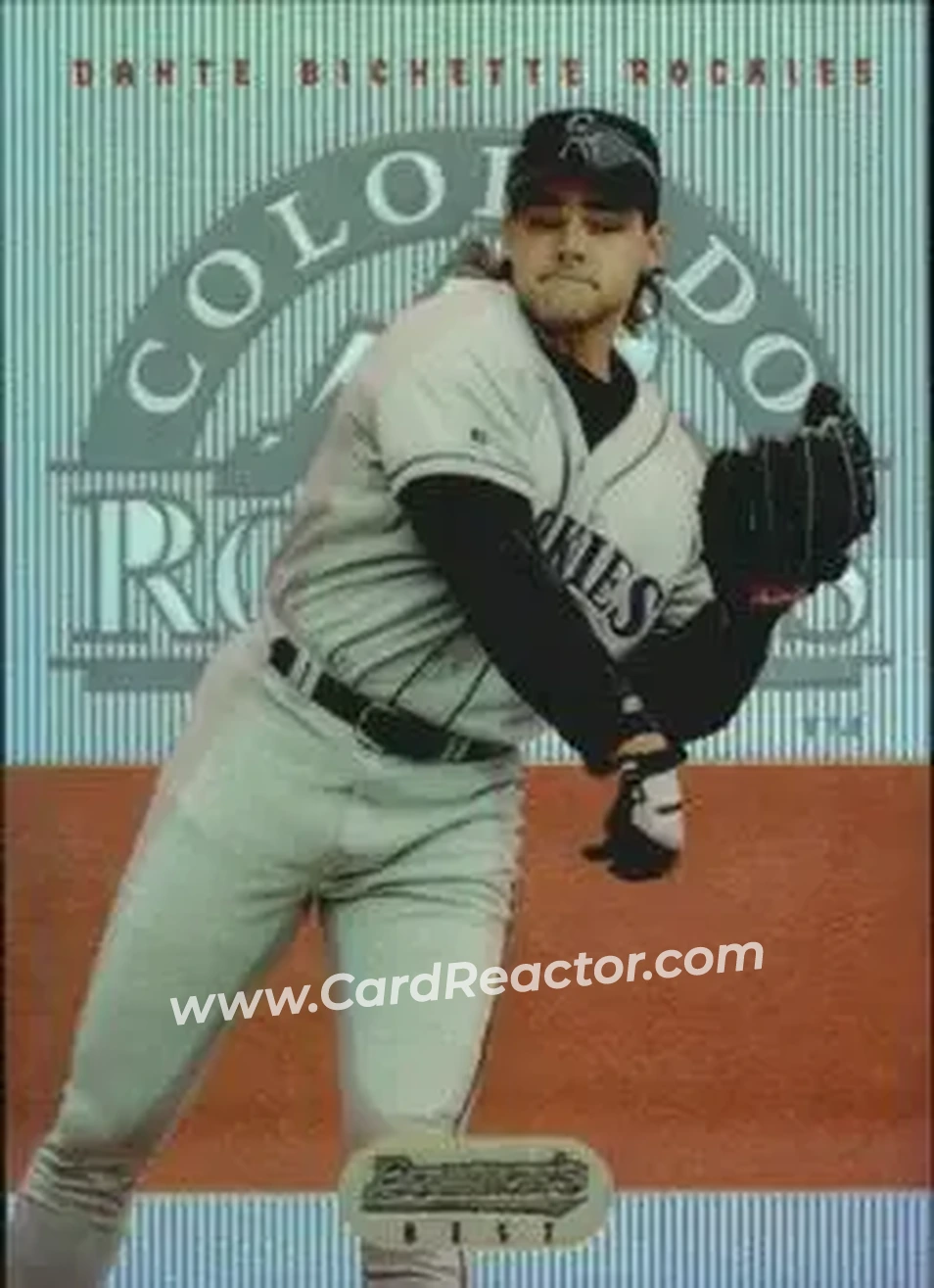1995 Bowman's Best - Refractors #24 - Dante Bichette - Colorado Rockies - Front 1995 Bowman's Best - Refractors #24 - Dante Bichette - Colorado Rockies - Front