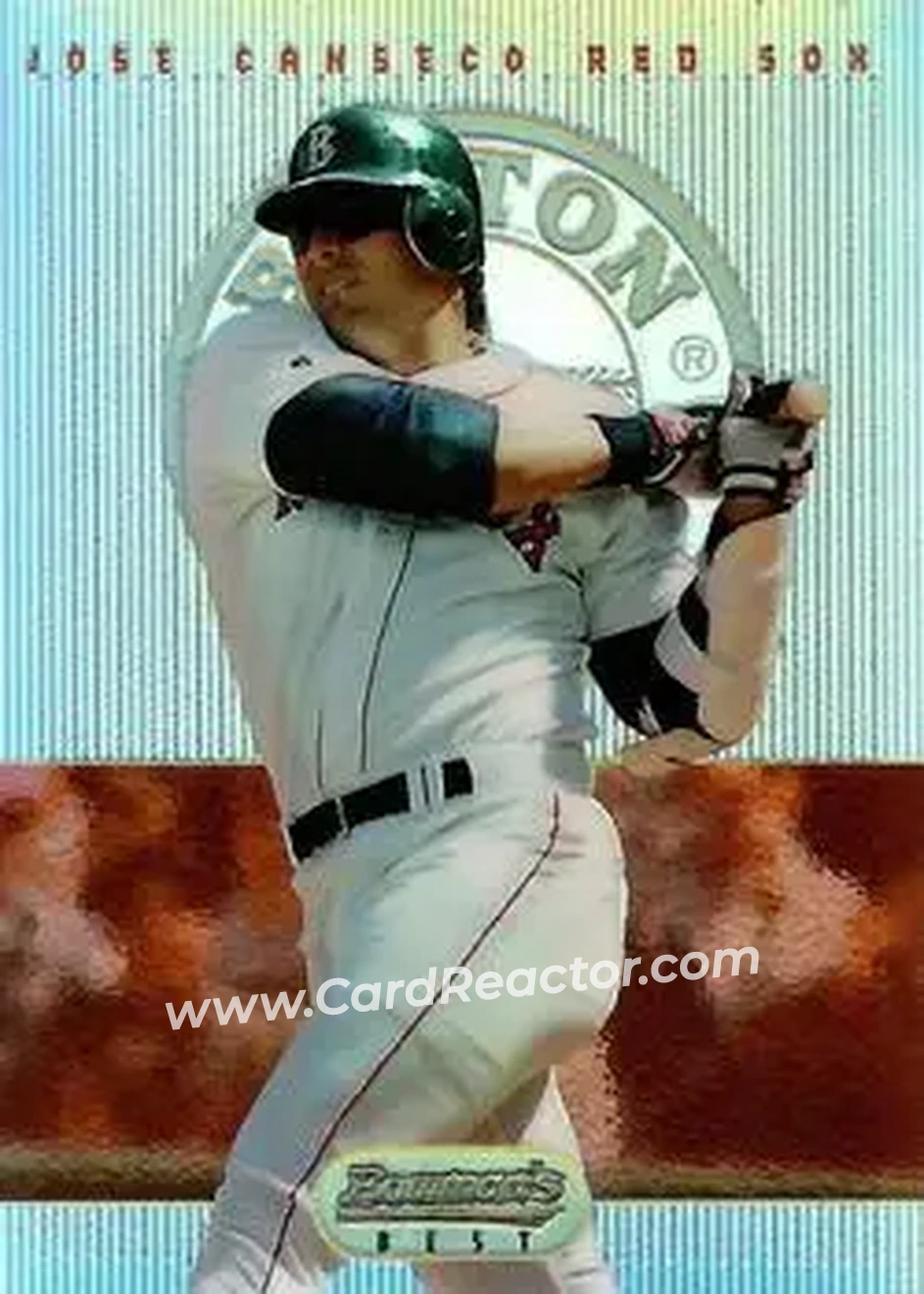 1995 Bowman's Best - Refractors #29 - Jose Canseco - Boston Red Sox - Front 1995 Bowman's Best - Refractors #29 - Jose Canseco - Boston Red Sox - Front