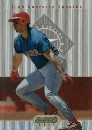 1995 Bowman's Best - Refractors #30 - Juan Gonzalez - Texas Rangers