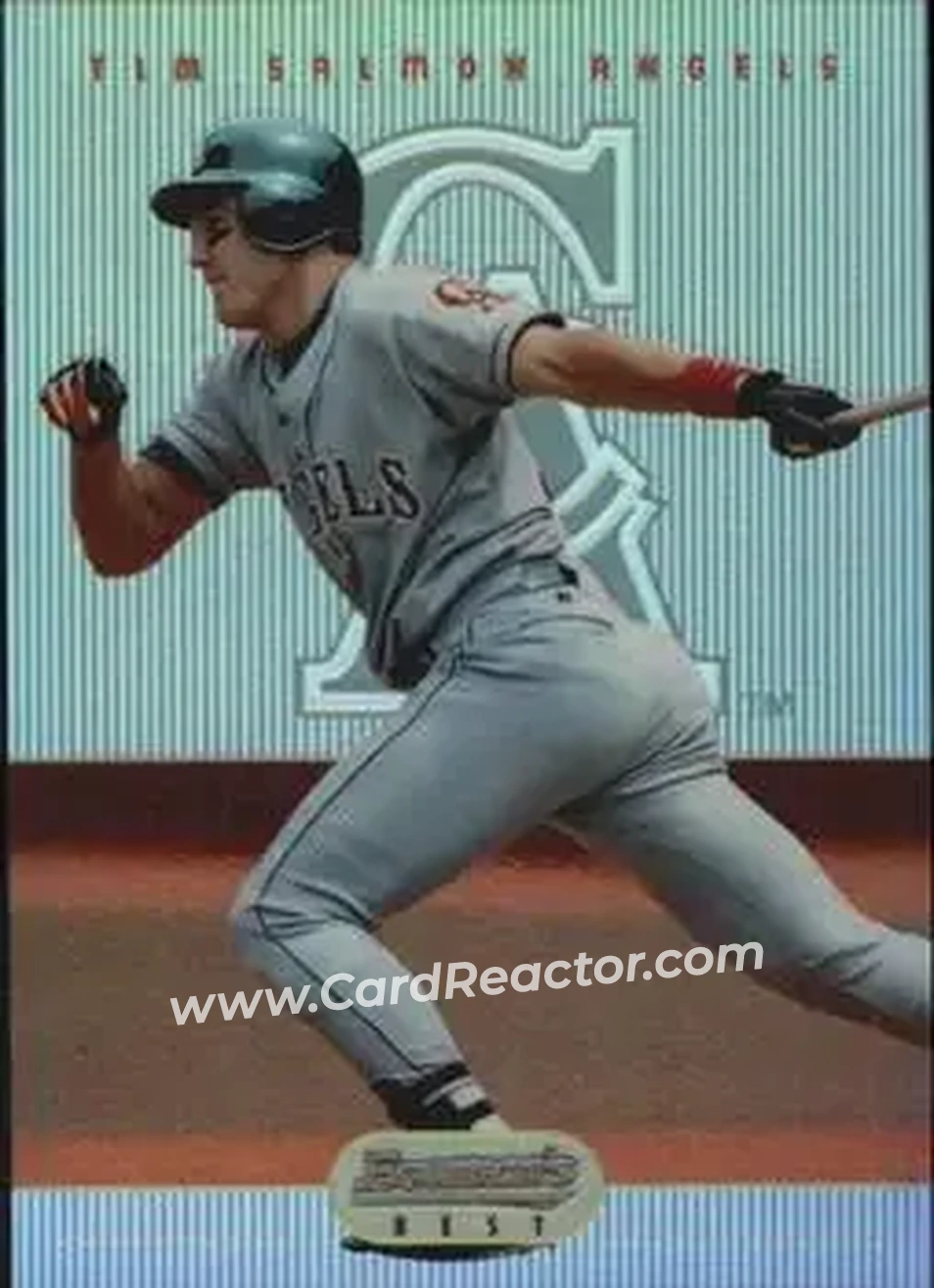 1995 Bowman's Best - Refractors #33 - Tim Salmon - California Angels - Front 1995 Bowman's Best - Refractors #33 - Tim Salmon - California Angels - Front