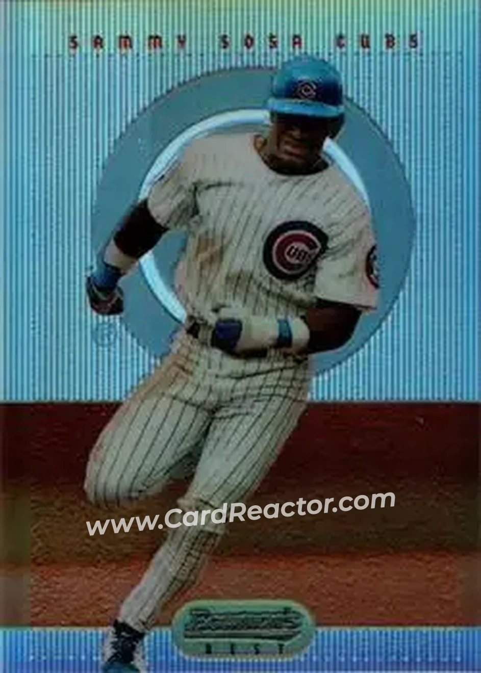 1995 Bowman's Best - Refractors #35 - Sammy Sosa - Chicago Cubs - Front 1995 Bowman's Best - Refractors #35 - Sammy Sosa - Chicago Cubs - Front