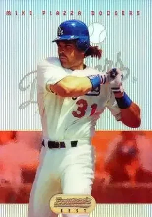 1995 Bowman's Best - Refractors #36 - Mike Piazza - Los Angeles Dodgers