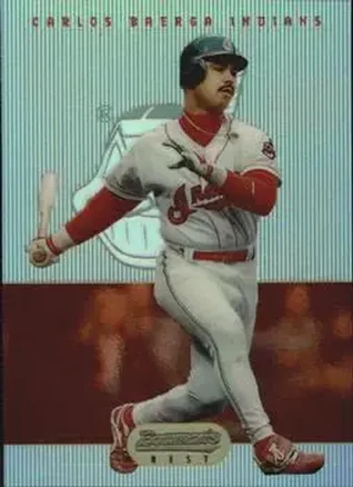 1995 Bowman's Best - Refractors #37 - Carlos Baerga - Cleveland Indians