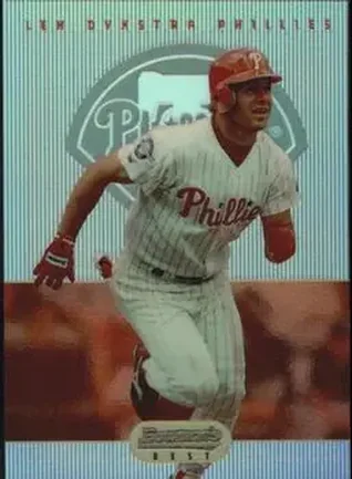 1995 Bowman's Best - Refractors #41 - Len Dykstra - Philadelphia Phillies