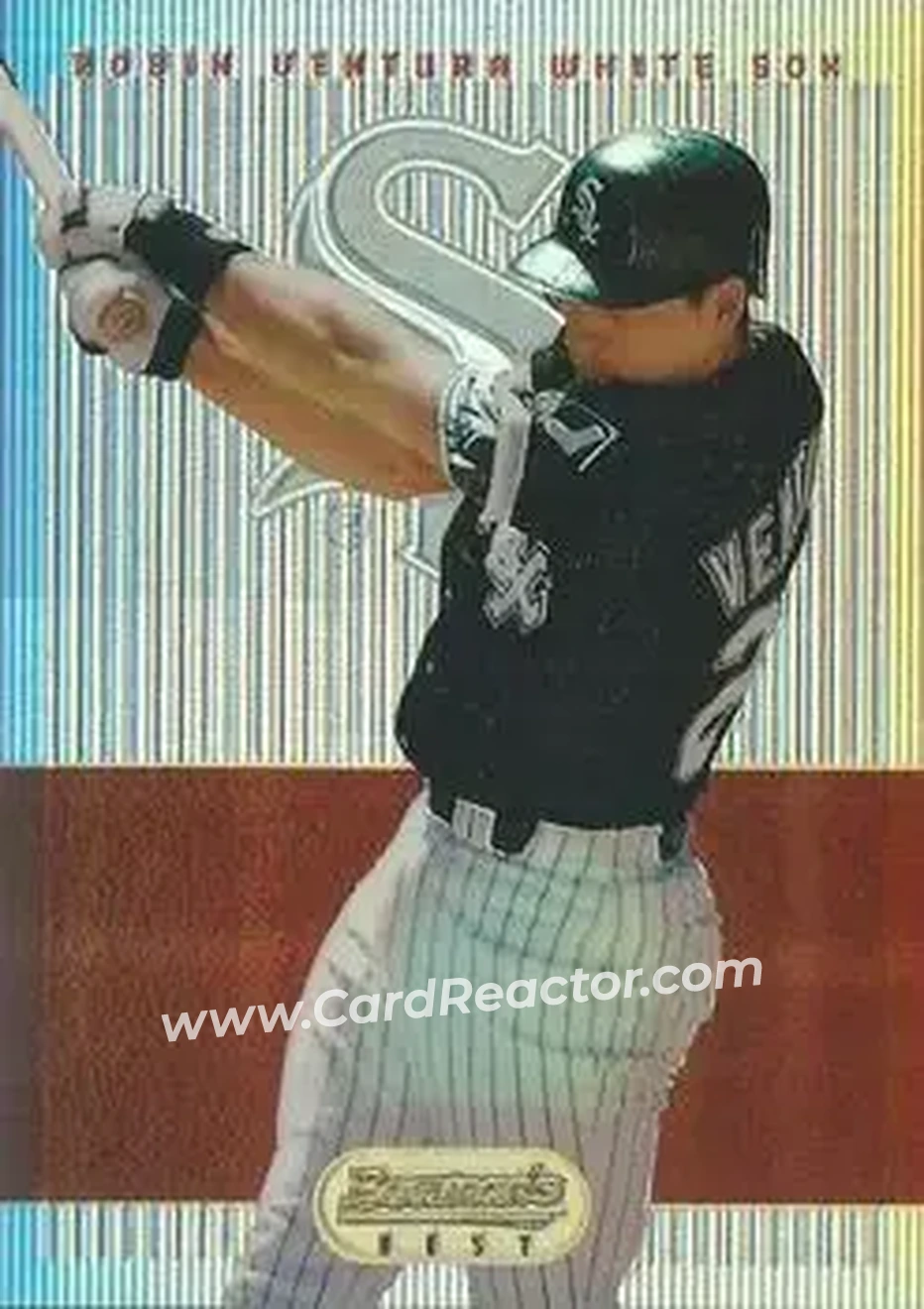 1995 Bowman's Best - Refractors #45 - Robin Ventura - Chicago White Sox - Front 1995 Bowman's Best - Refractors #45 - Robin Ventura - Chicago White Sox - Front